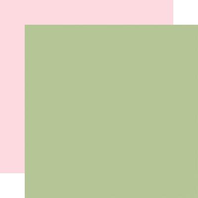 Carta Bella Flora No. 4 Cardstock - Sage/Light Pink